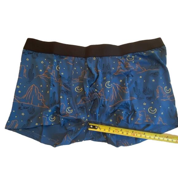 MeUndies Men’s Large Trunk Desert Sky Blue 3” Inseam Micromodal Breathable New - Picture 9 of 13